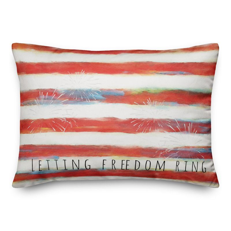 Letting Freedom Ring Throw Pillow