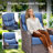 Wickes 9-Piece Outdoor Wicker Patio Conversation Set With Square Fire Pit, 3-Seat Sofa, Ottomans, 4 Swivel Gliders And Side Table-1041099507-1041099506