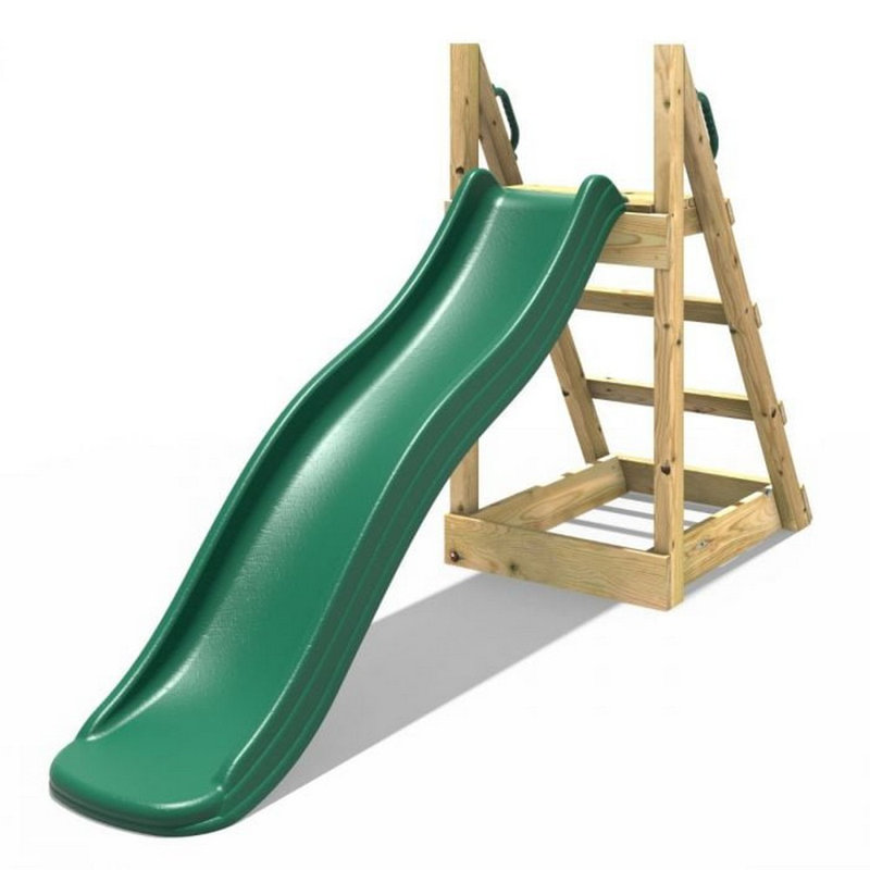 Rebo Indoor Wave Slide, Dark Green