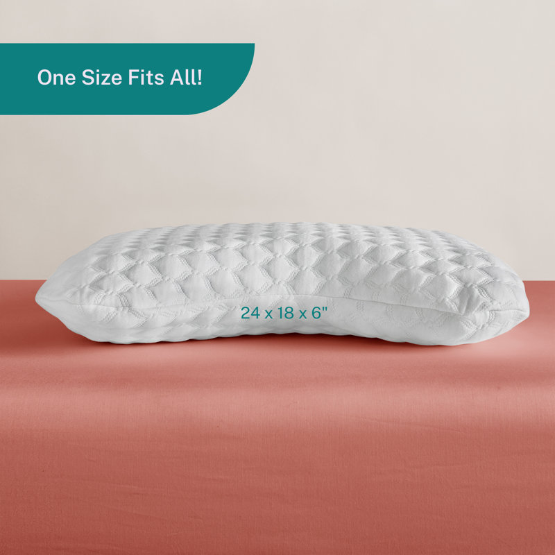 Gel Memory Foam Medium Pillow