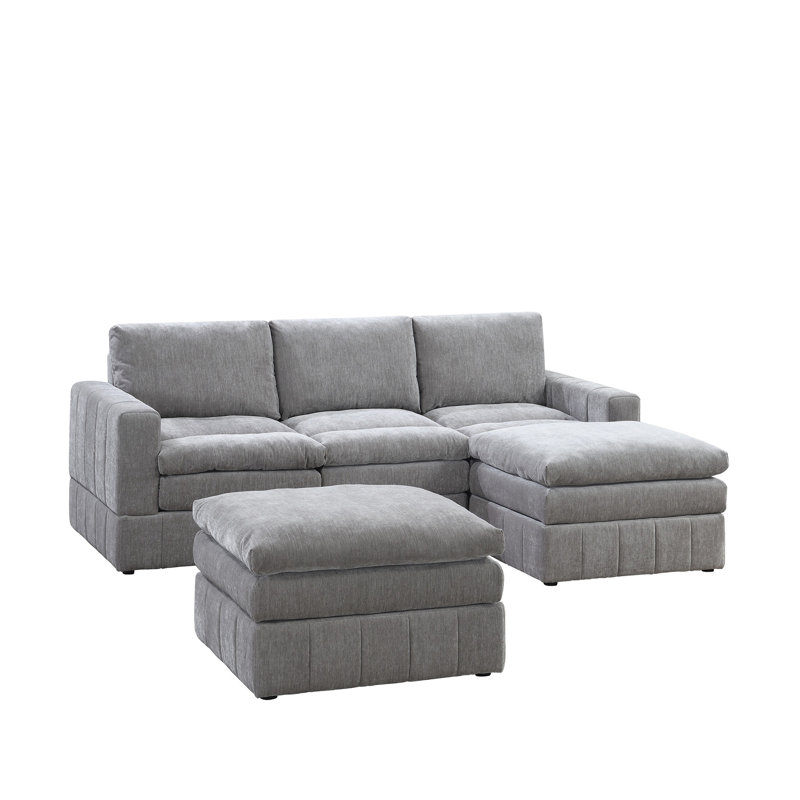 Contemporary 5Pc Modular Sectional Set