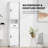 69" H Tall Bathroom Storage Cabinet With 2 Barn Doors And 1 Drawer-428099995