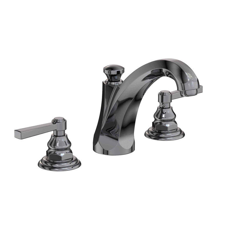 Astor Widespread Bathroom Faucet with Drain Assembly, Midnight Chrome
