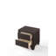 Table de chevet élégante et fonctionnelle avec deux tiroirs, offrant une structure durable, un assemblage facile et un grand espace de rangement pour les essentiels de la chambre à coucher.