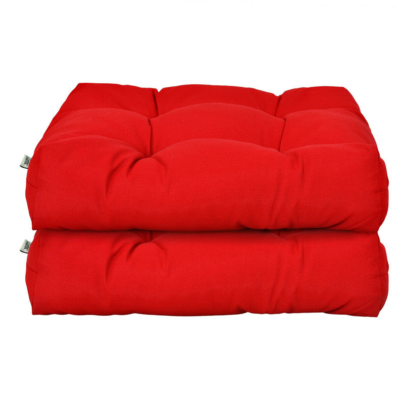 Coussin de chaise de salle à manger intérieur / extérieur, Rouge