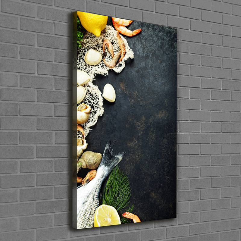 Douglasville Seafood - Wrapped Canvas Print