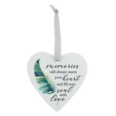 Glass Ornament Heart Memories Will Warm