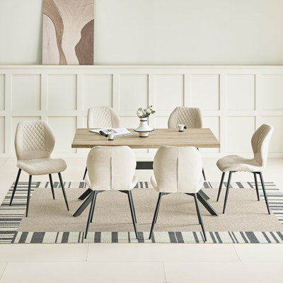 43 cm H Linen Parsons Chair