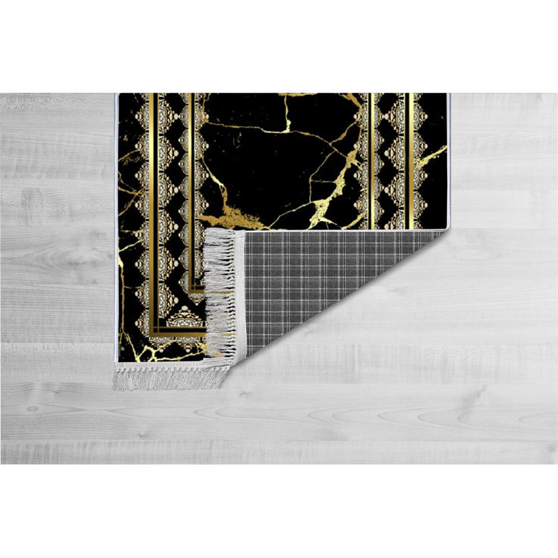 Luxurious Hall Carpet, 100% Velvet Fabric, 39.4 x 59.1 inches | Non-Slip Cotton Sole, 0.4 in Pile Height | Antibacterial, Machine Washable | 3D Digital Printing, Elegant Design for Home Décor & Comfort