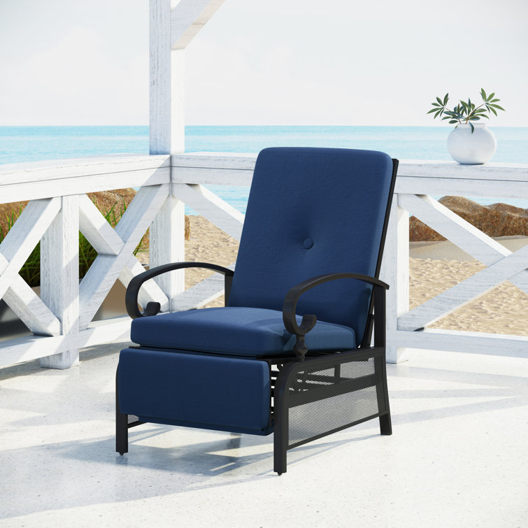 Darico Recliner Patio Chair with Cushions