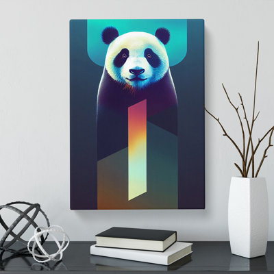 Futuristic Panda - Wrapped Canvas