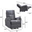 Fauteuil inclinable simple avec fonction électrique pour le salon, la chambre à coucher-1011885998