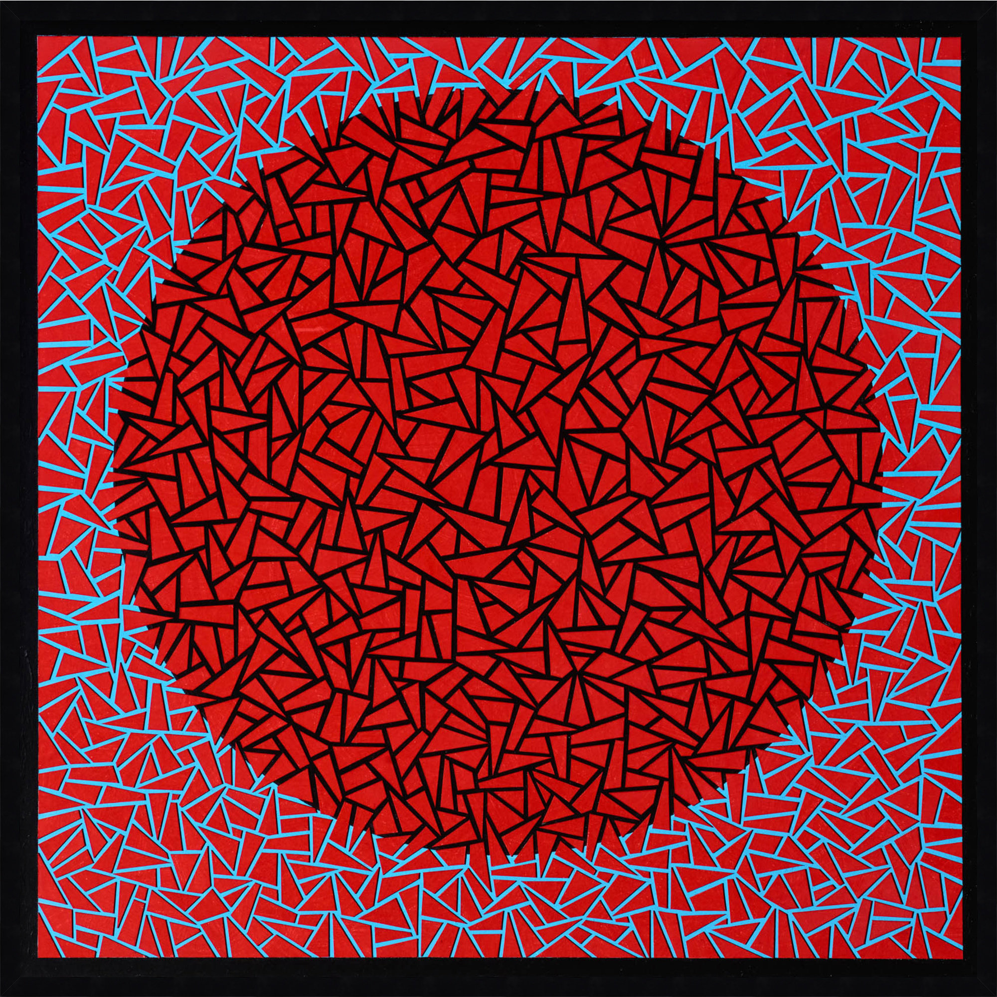 Gods Navel by Alex Dunn, Black, 41" H x 41" W x 1" D
