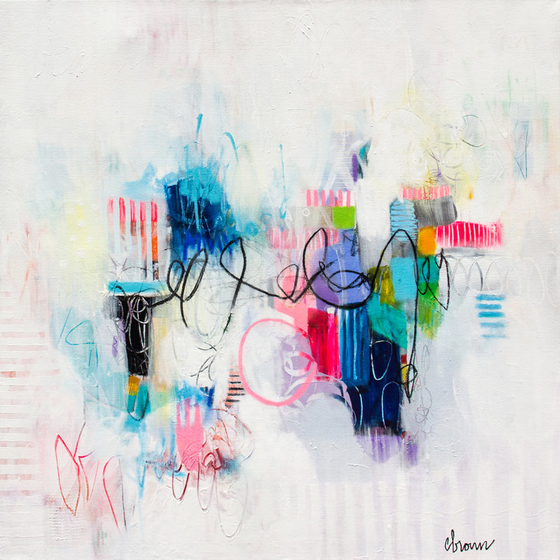 «Poss doute of the Heart» par Cynthia Anne Brown, reproduction d'art sur toile tendue, H 84 po x l 84 po x P 1,5 po