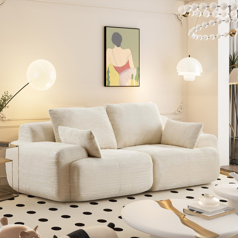 Grand canapé modulaire 2 places 84,25 po Kirkhill Boneless, Beige