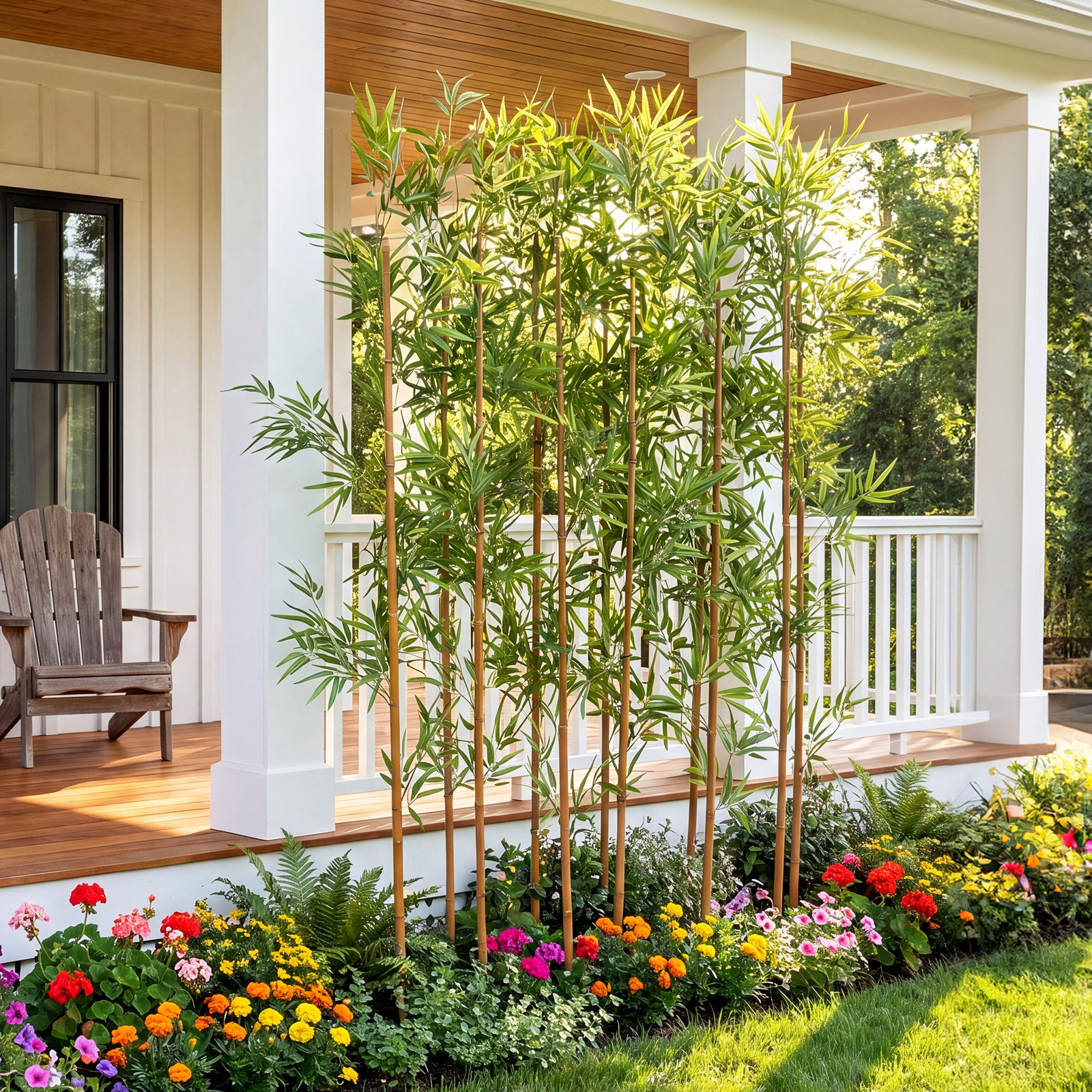 Adcock Bamboo Hedge, 84" H x 15" W x 15" D, 12