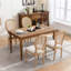 Chaise de salle à manger en bois massif-1318400092