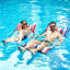Flotteurs en tissu hamac pour piscine, 2 flotteurs gonflables multi-usages pour hamacs aquatiques (selle, chaise, hamac, dériveur), flottant pour adultes