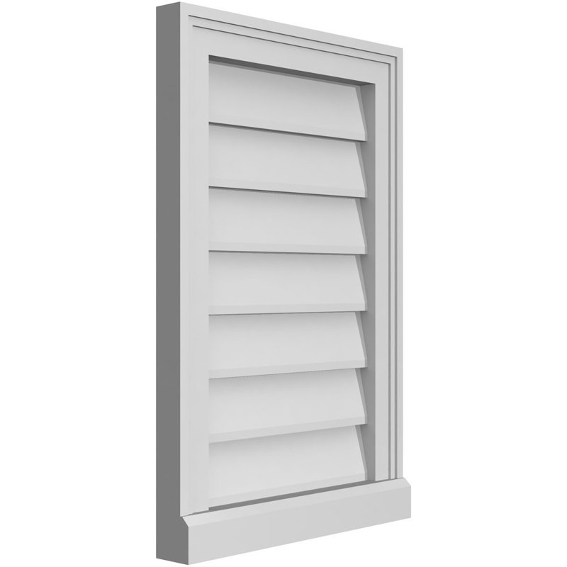 Cadre de seuil Brickmould, brun clair apprêté, H 24 po x l 16 po x P 2 po
