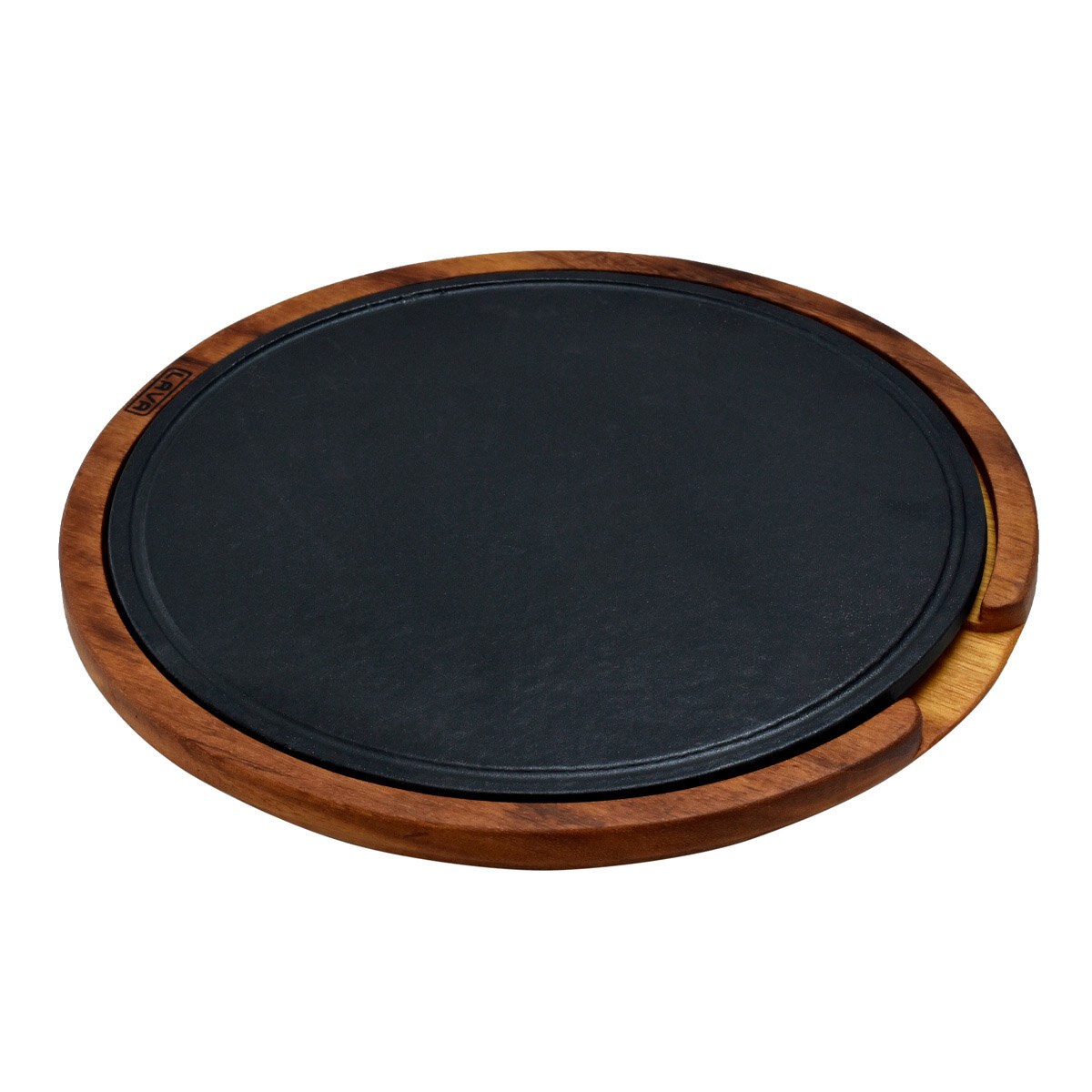 https://assets.wfcdn.com/im/41303891/compr-r85/1773/177314299/lava-cast-iron-10-enameled-cast-iron-hot-service-round-platter-with-iroko-wooden-platter.jpg