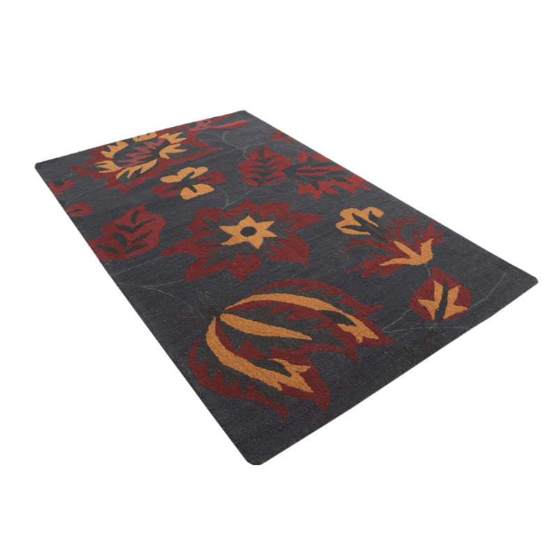 Tapis noir 5x8 Pimentel