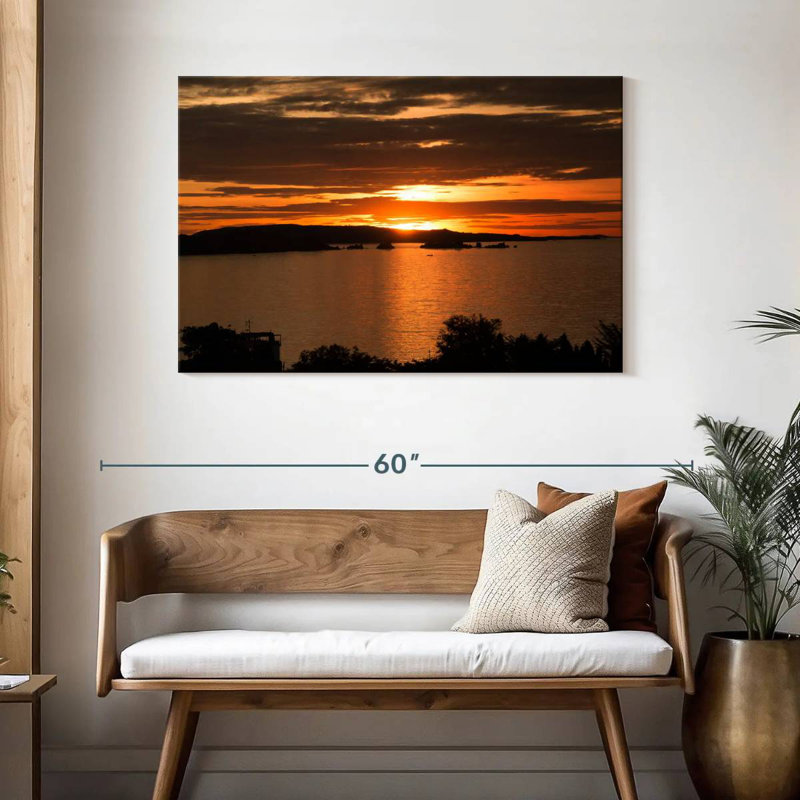 Alvord Mwanza coucher de soleil ciel, H 30 po x l 45 po