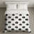 Motif floral blanc / noir sélectionné