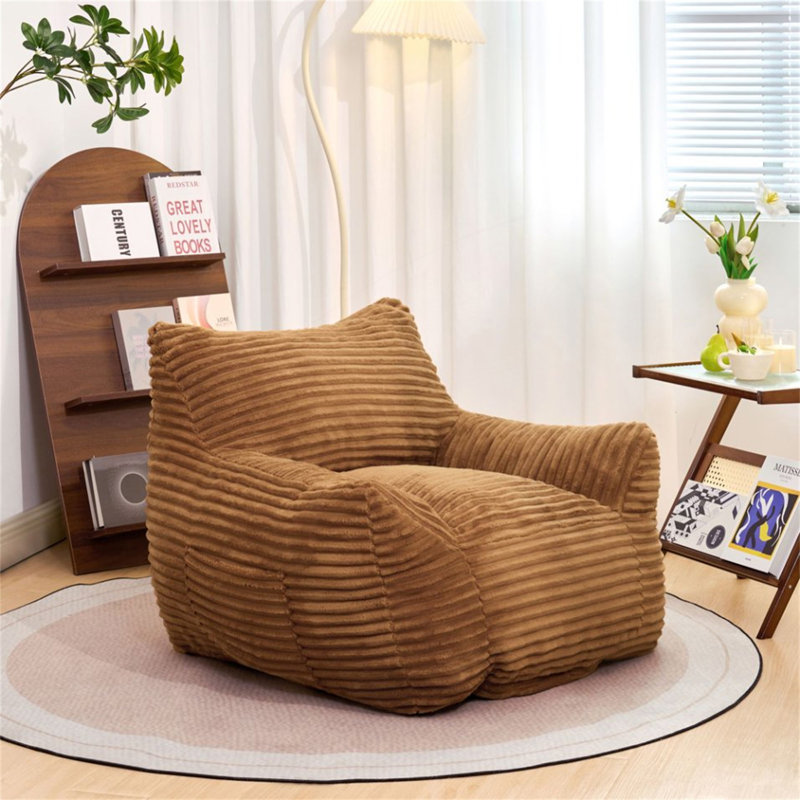 Bean Bag Lounge, Brown Corduroy