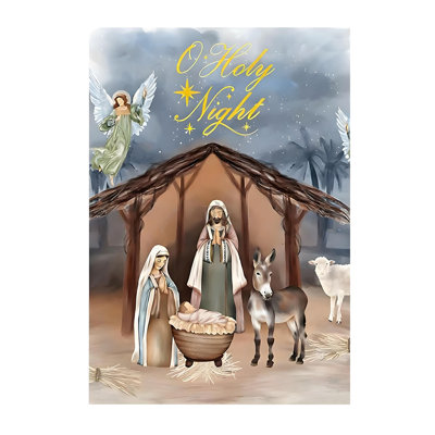 Religious Christmas Garden Flag Year Festival Party Courtyard Decoration Flag