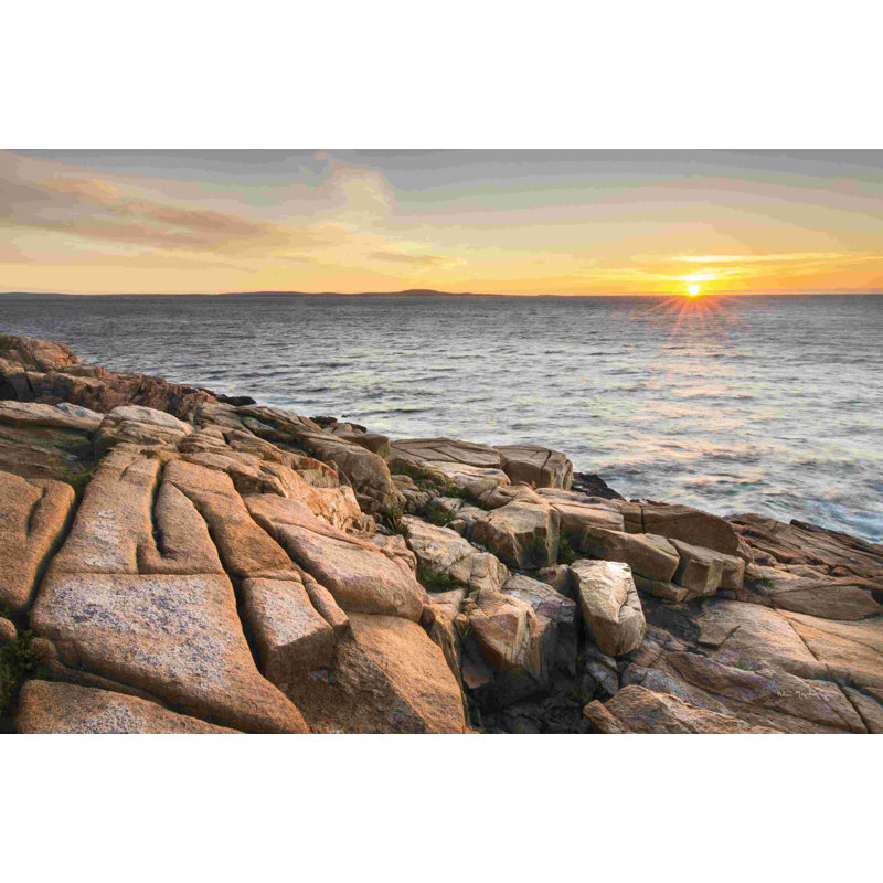 «Acadia Sunrise» par Alan Majchrowicz - photographie sur toile tendue, H 8 po x l 12 po, Toile tendue, Non