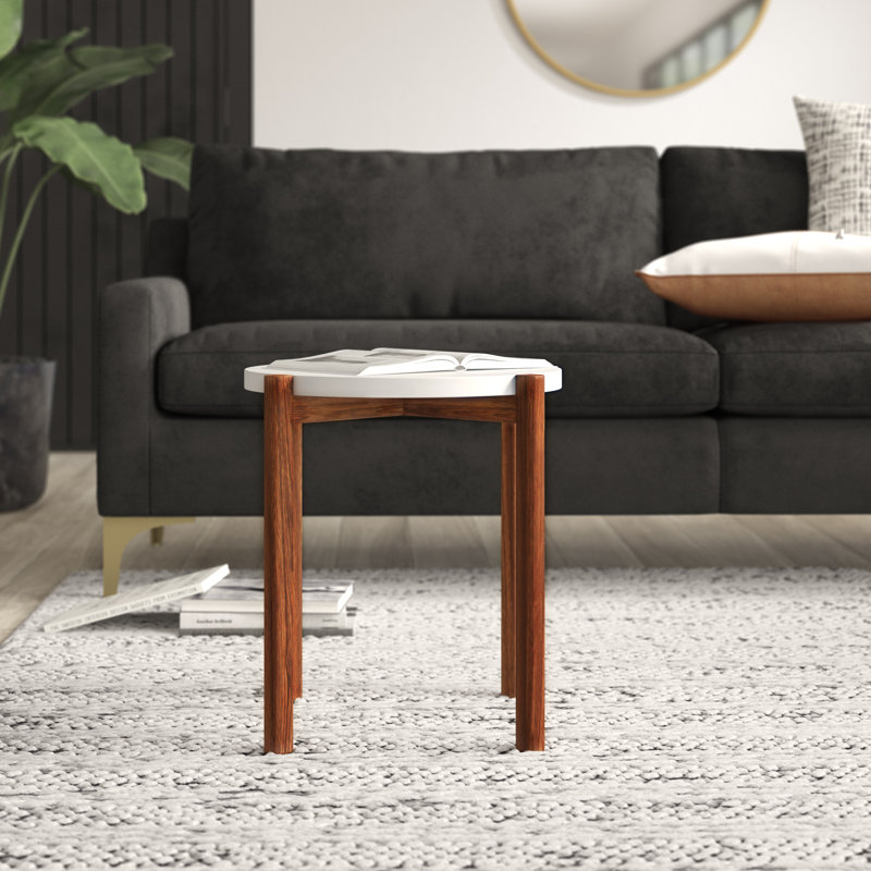 Table de bout Santino, Blanc