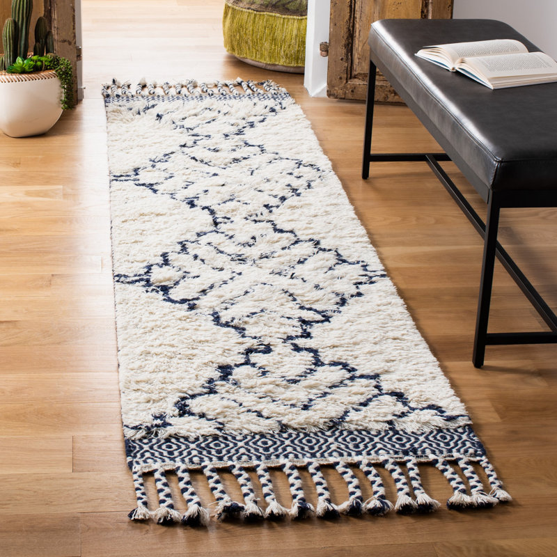 Powell Hand Woven Wool Southwestern Rug, Runner 2'3" x 8'