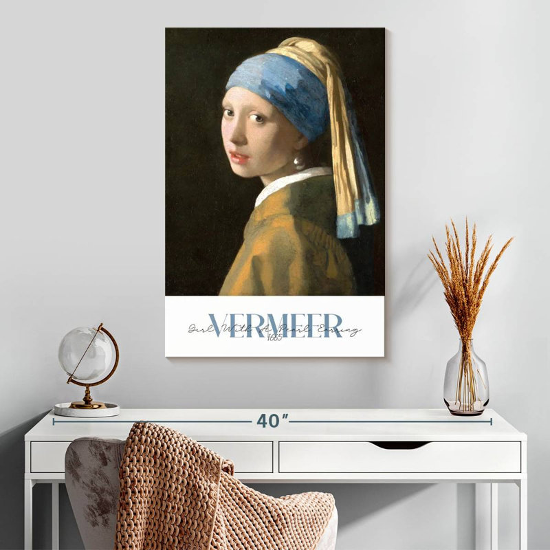 «Girl With Pearl Pearl», exposition de Vermeer, H 30 po x l 20 po