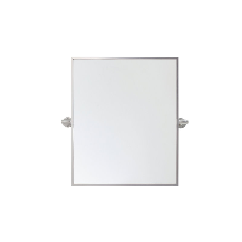 Belfield Metal Wall Mirror, Silver, 24" x 20"