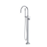 Apothecary Single Hole Floor Mount Tub Filler Trim