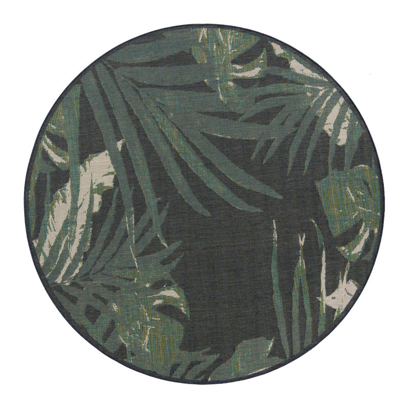 Monson Beachcrest Home Bufadora Baja Indoor/Outdoor Rug, Round 7'10"