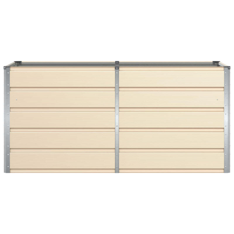 Raised Garden Bed, Ivory, 75cm H x 160cm W x 80cm D