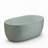 51 in. Freestanding Solid Surface Resin Stone Soaking Bathtub with Overflow and Pop Up Drain, Modern Bathroom Tub