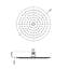 Metro Sharp Nozzles Shower Head - Wall Or Ceiling Mount - 12" Stainless Steel/Satin Brass-1449290341
