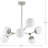 6 - Light Steel Dimmable Geometric Chandelier-1136414577