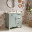 Meuble-lavabo avec lavabo en céramique et tablette ajustable