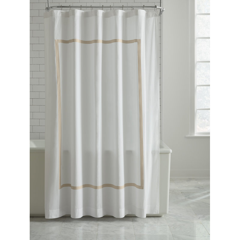 Estate Shower Curtain, White/Sand