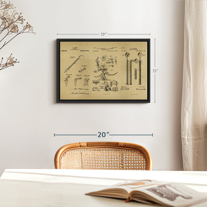 Brevet "Impression sur toile", H 13 po x l 19 po