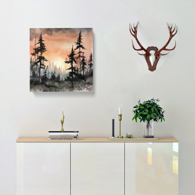 Modern Wall Art - Wrapped Canvas - Framed Print, 50cm H x 50cm W x 3cm D