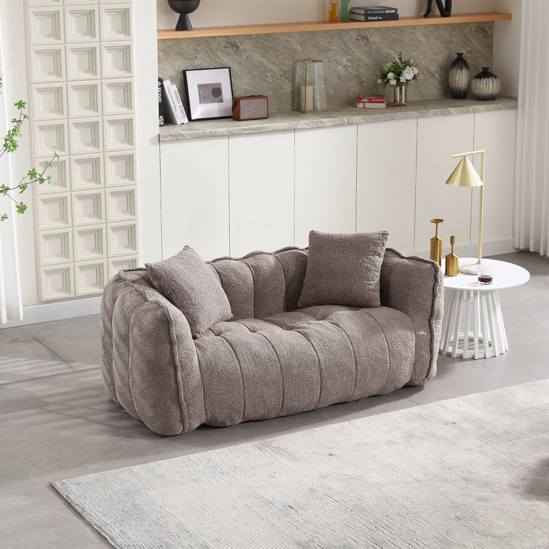Fauteuil à billes pour deux personnes avec mousse haute résilience pour les jeux lisant la télévision