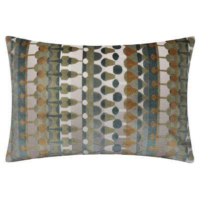 Metro Abstract Abstract Green Rectangular Throw Pillow Cover
