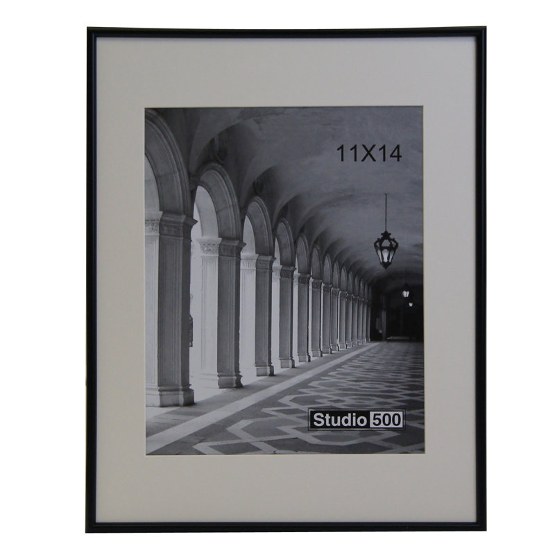 Matte Picture Frame with Mat, Matte Black