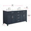 Meuble-lavabo double 60 po avec plateau en marbre d'ingénierie Shamar-1528697842