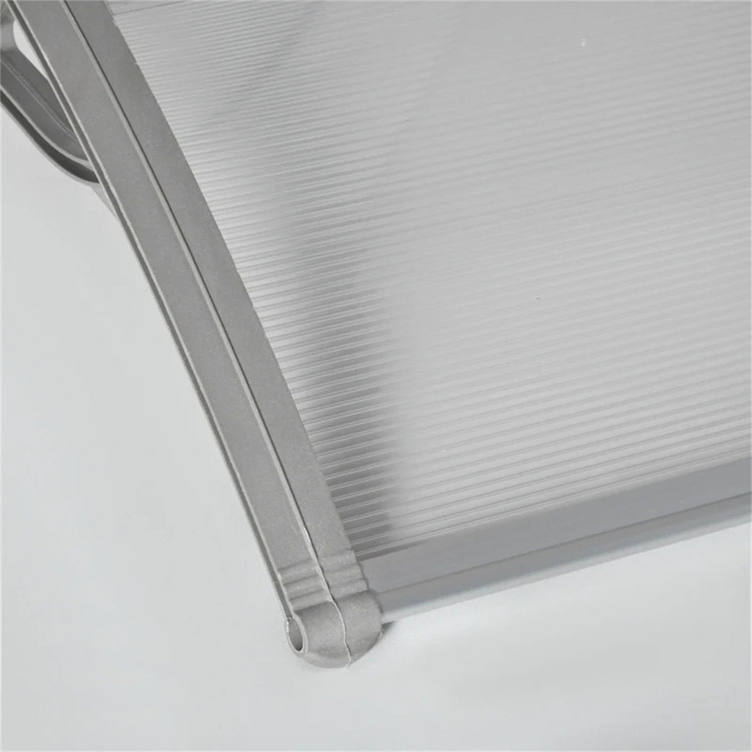 Dakota Fields 75cm W x 100cm D Plastic Cover Retractable Door / Window Awning