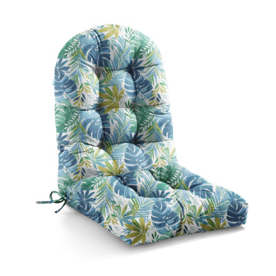 Coussin de chaise Adirondack Coussin de siège d'extérieur capitonné à dossier haut 48 po x 21 po x 4 po pour chaise berçante, coussin de jardin résistant aux rayons UV, floral